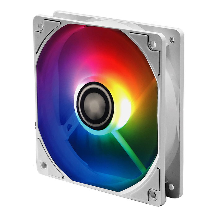 Xilence XF064 Performance A+ ARGB 120mm Ventilador PC Blanco, 500-1500 RPM, PWM, FDB, Flujo Aire 70-119 CFM, 18-32.5 dB, 4-Pin + 3-Pin