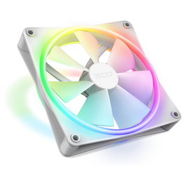 NZXT F140 RGB DUO Ventilador de 140 mm Single Blanco RF-D14SF-W1 con Luz RGB, 500-1800 RPM, 84.75 CFM