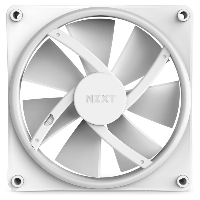 NZXT F140 RGB DUO Ventilador de 140 mm Single Blanco RF-D14SF-W1 con Luz RGB, 500-1800 RPM, 84.75 CFM