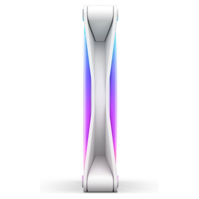 NZXT F140 RGB DUO Ventilador de 140 mm Single Blanco RF-D14SF-W1 con Luz RGB, 500-1800 RPM, 84.75 CFM