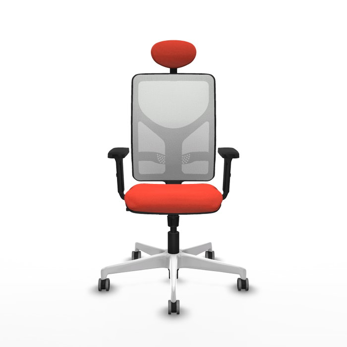 PIQUERAS Y CRESPO Silla de oficina Motilla con mecanismo Sincro, Naranja y Blanco PIQUERAS Y CRESPO Silla de oficina Motilla con mecanismo Sincro, Naranja y Blanco