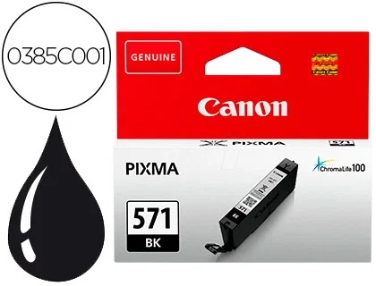 Canon CLI-571BK Negro Cartucho de Tinta
