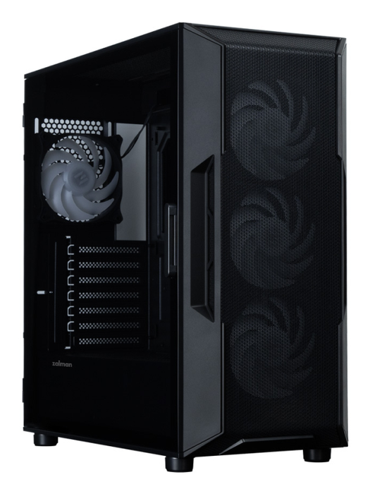 Zalman i3 NEO ARGB V2 BLACK Midi Tower Negro para PC con Vidrio Templado y 3 Ventiladores Frontales de 120mm