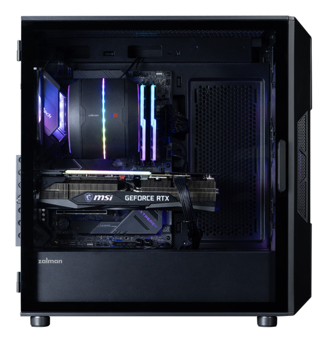 Zalman i3 NEO ARGB V2 BLACK Midi Tower Negro para PC con Vidrio Templado y 3 Ventiladores Frontales de 120mm