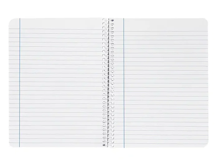 Liderpapel Cuaderno Espiral A4 Witty Tapa Dura 80 Hojas 90gr Rayado Horizontal con Margen Color Azul Oscuro