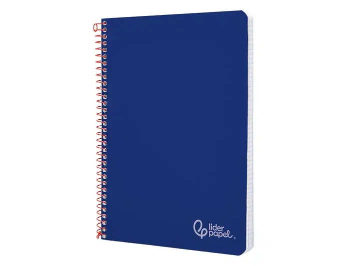 Liderpapel Cuaderno Espiral A4 Witty Tapa Dura 80 Hojas 90gr Rayado Horizontal con Margen Color Azul Oscuro