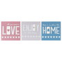 Placa Pared 3/M Multicolor Dm 20 X 3,50 X 20 cm (Set de 3)