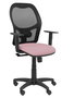 PIQUERAS Y CRESPO Silla Alocén Rosa y Negro con Mecanismo Sincro