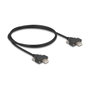 DeLOCK Cable USB 2.0 Tipo-A a Tipo-A con tornillos 1m Negro