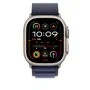 Apple MXMX3ZM/A Correa Alpine Loop para Apple Watch 49mm, Color Azul Marino, Talla S, Compatible con Modelo Natural Titanium