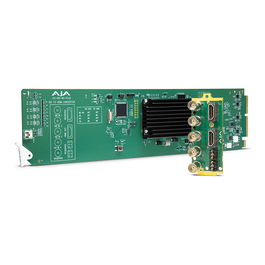 AJA OG-Hi5-4K-Plus Conversor SDI a HDMI 4K (4096x2160) con soporte para 480i, 576i, 720p, 1080i, 1080p, 2160p, verde
