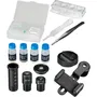 Bresser Microscopio Biolux SEL con zoom, aumento 40x-1600x, soporte para smartphone, BRE4007922056135, caja rígida blanca