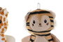 DKD Home Decor Llavero Multicolor Poliester Animales para Niños 4 x 10 x 6 cm (16 Unidades)