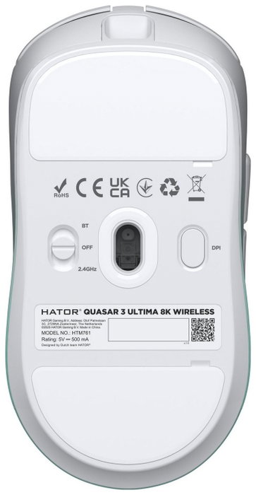 Hator Quasar 3 Ultima Ratón Gaming Inalámbrico Verde