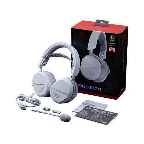 Asus ROG Pelta Auriculares Gaming Inalámbricos y Alámbricos Blanco