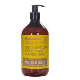 Benecos Jabón de Manos Jengibre y Limón 500ml Bio Vegano Certificado COSMOS ORGANIC