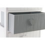 DKD Home Decor Cajonera Paulownia Corazones Blanco y Gris