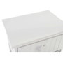DKD Home Decor Cajonera Paulownia Corazones Blanco y Gris