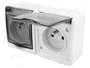 PAWBOL Tomacorriente de alimentación AC 16A 250V Gris