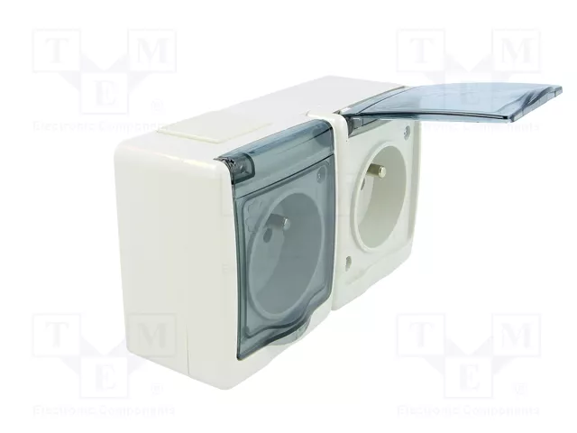 PAWBOL Tomacorriente de alimentación AC 16A 250V Gris