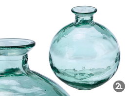 Giftdecor Botella Bola 20 cm 2 L Transparente Vidrio (Set de 4)