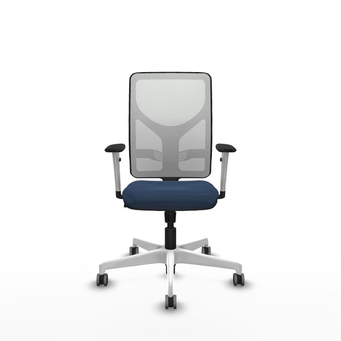 PIQUERAS Y CRESPO Silla de oficina Motilla con mecanismo Sincro, Azul marino y Blanco PIQUERAS Y CRESPO Silla de oficina Motilla con mecanismo Sincro, Azul marino y Blanco