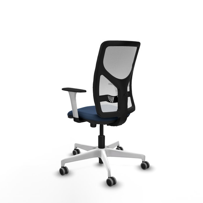 PIQUERAS Y CRESPO Silla de oficina Motilla con mecanismo Sincro, Azul marino y Blanco PIQUERAS Y CRESPO Silla de oficina Motilla con mecanismo Sincro, Azul marino y Blanco