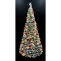 DKD Home Decor Árbol de Navidad Nevado Plegable con LED Verde