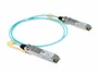 LevelOne AOC-0501 Cable Activo Óptico QSFP28 de 100 Gbps SR4 850 nm - Cable de Fibra Óptica de 1 m - IEEE 802.3bm