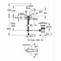 Grohe Grifo de baño Start Flow Mezclador monomando Cromo Talla S