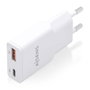 AISENS Cargador GaN Ultra Delgado 30W USB-C y USB-A Blanco ASCH-30W2P046-W