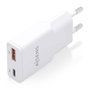 Aisens Cargador GaN 30W Ultra Delgado Blanco USB-C y USB-A
