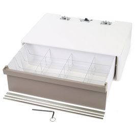 Ergotron CareFit Pro Cajón Simple Alto 98-489 - Gris y Blanco, Compatible con Sistemas CareFit