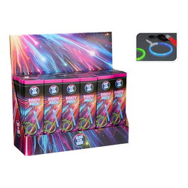 Basics Accesorios Luminosos que Brillan en la Oscuridad - Set de Fiesta para Adultos con 5 Piezas (2 Pulseras, 1 Colgante, 2 Pendientes)