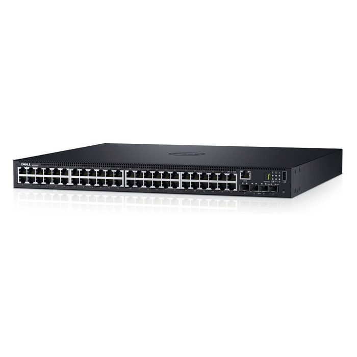 DELL N1548 Switch de Red Gestionado Nivel 3 L3 con 48 Puertos Gigabit Ethernet RJ-45 y 4 Puertos SFP+, Montaje en Rack 1U
