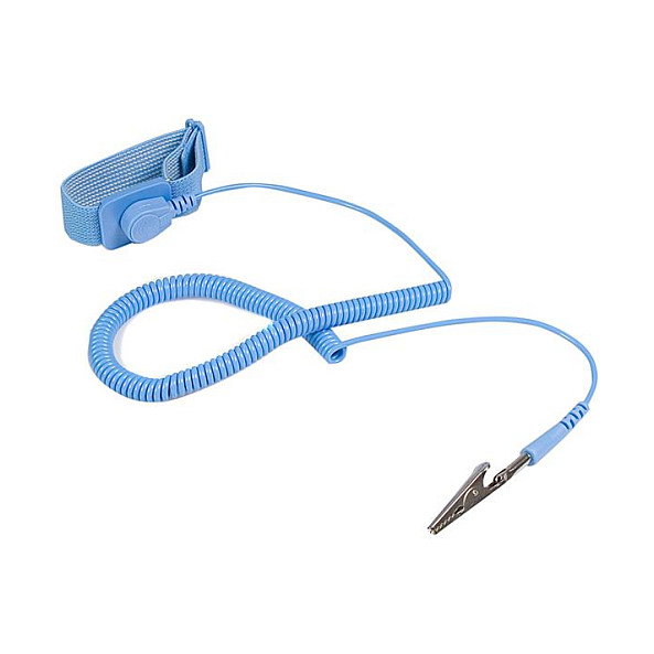 StarTech.com Pulsera Antiestática con Cable a Tierra, Brazalete de Protección ESD/Antistatic, Azul, 180 cm StarTech.com Pulsera Antiestática con Cable a Tierra, Brazalete de Protección ESD/Antistatic, Azul, 180 cm