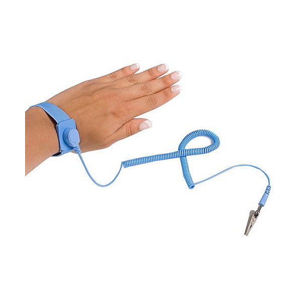 StarTech.com Pulsera Antiestática con Cable a Tierra, Brazalete de Protección ESD/Antistatic, Azul, 180 cm StarTech.com Pulsera Antiestática con Cable a Tierra, Brazalete de Protección ESD/Antistatic, Azul, 180 cm