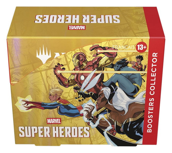 Wizards of the Coast Magic the Gathering Marvel Super Heroes Caja de Sobres de Coleccionista (12) francés