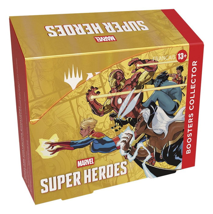 Wizards of the Coast Magic the Gathering Marvel Super Heroes Caja de Sobres de Coleccionista (12) francés