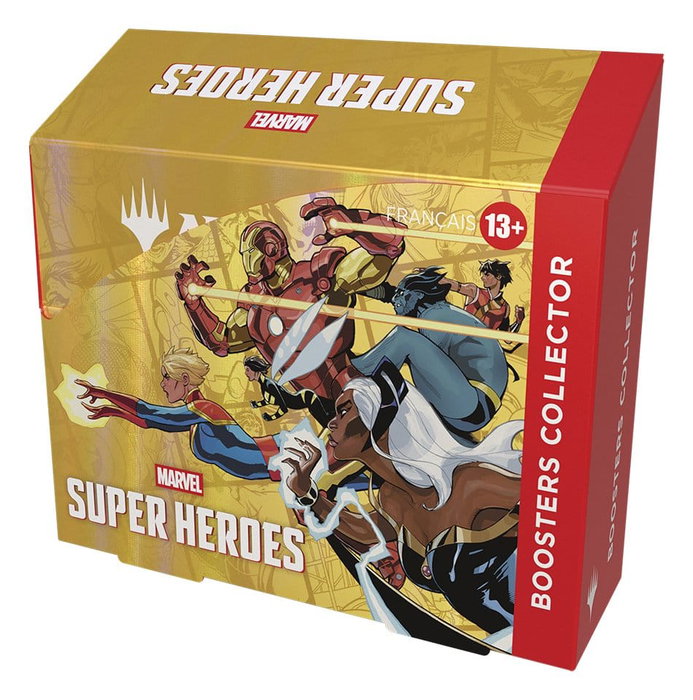 Wizards of the Coast Magic the Gathering Marvel Super Heroes Caja de Sobres de Coleccionista (12) francés