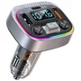 Thomson THO3513767430012 Transmisor FM Bluetooth 5.4 12/24V con Carga Rápida QC3.0 y PD 30W, LED Azul