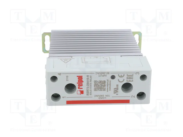 RELPOL RSR72 Relé semiconductor monofásico 10A 24÷280VAC