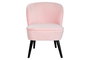 DKD Home Decor Butaca Rosa Palo Negro 70 x 78 x 60 cm