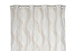 DKD Home Decor Cortina de Poliéster Beige 140x270 cm