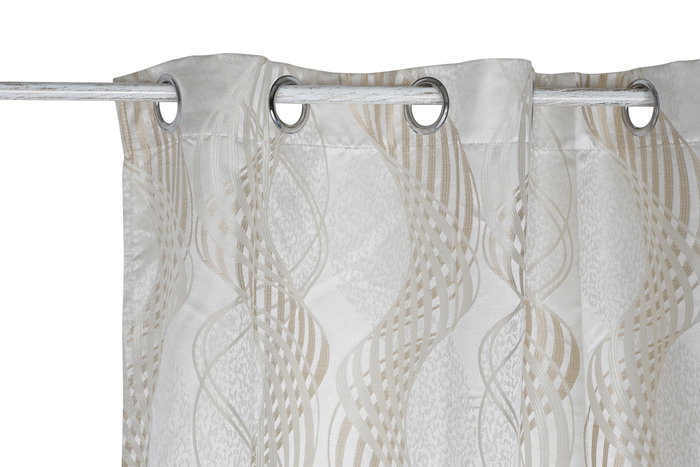 DKD Home Decor Cortina Tradicional Beige 270 x 140 cm (2 Unidades) DKD Home Decor Cortina Tradicional Beige 270 x 140 cm (2 Unidades)