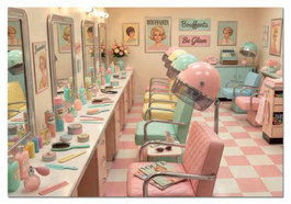 EDUCA BORRAS Puzzle 1000 Piezas Retro Glam Salon