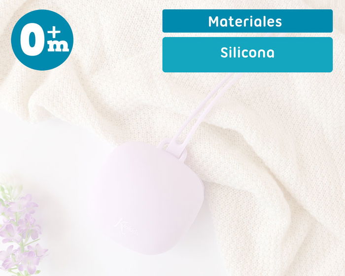 Kiokids Guardachupetes Portachupetes de Silicona Lavanda +0 Meses Kiokids Guardachupetes Portachupetes de Silicona Lavanda +0 Meses