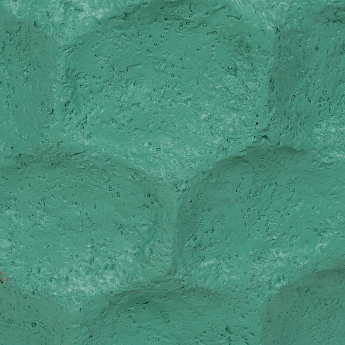 S/2 Macetero Turquesa Cemento Decoración 41 X 41 X 39,60 cm