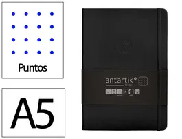 Antartik Notes Cuaderno A5 Tapa Dura Hojas Puntos Negro 100 Hojas 80gr FSC