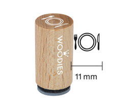 Woodies Sello mini de madera y caucho plato diam. 15x25mm
